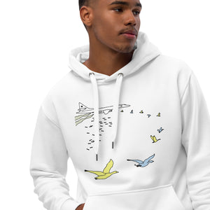 Unisex Eco-Friendly "Flock Together" Graphic Hoodie