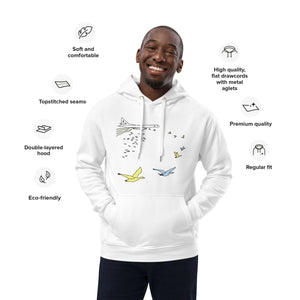 Unisex Eco-Friendly "Flock Together" Graphic Hoodie