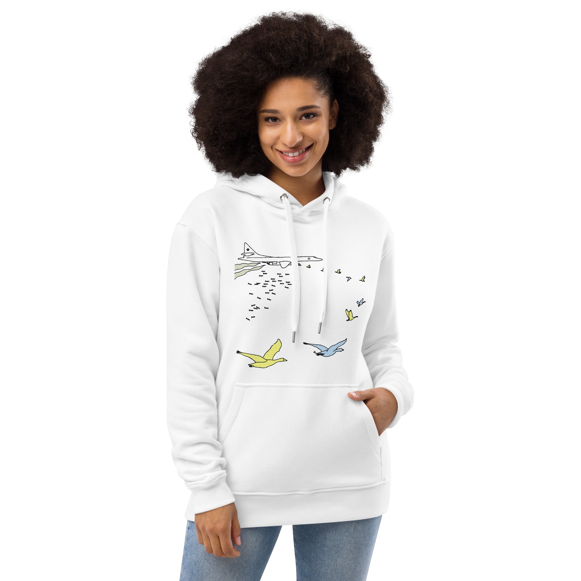 Unisex Eco-Friendly "Flock Together" Graphic Hoodie