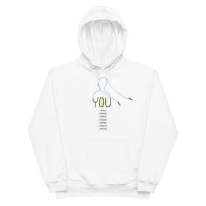 Unisex Eco-Friendly "YOUkraine" Graphic Hoodie