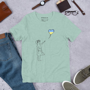 Unisex Side-Seamed "Girl With Inspiration" Graphic T-Shirt