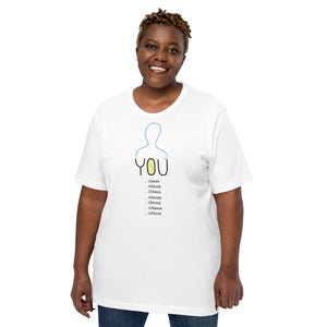 Unisex Side-Seamed "YOUkraine" Graphic Tee