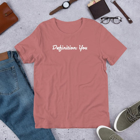 White Cursive D:Y Unisex Side-Seamed Tee