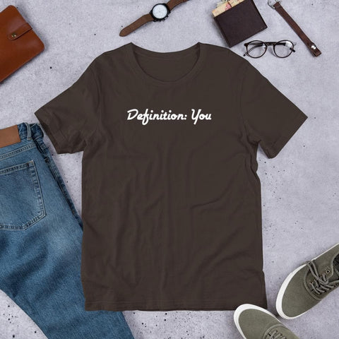 White Cursive D:Y Unisex Side-Seamed Tee