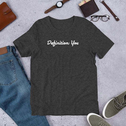 White Cursive D:Y Unisex Side-Seamed Tee