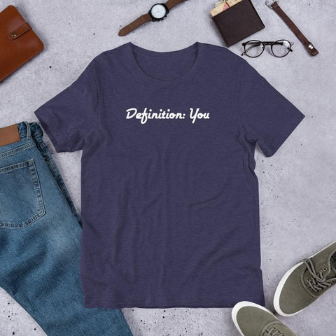 White Cursive D:Y Unisex Side-Seamed Tee
