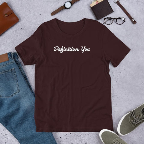 White Cursive D:Y Unisex Side-Seamed Tee